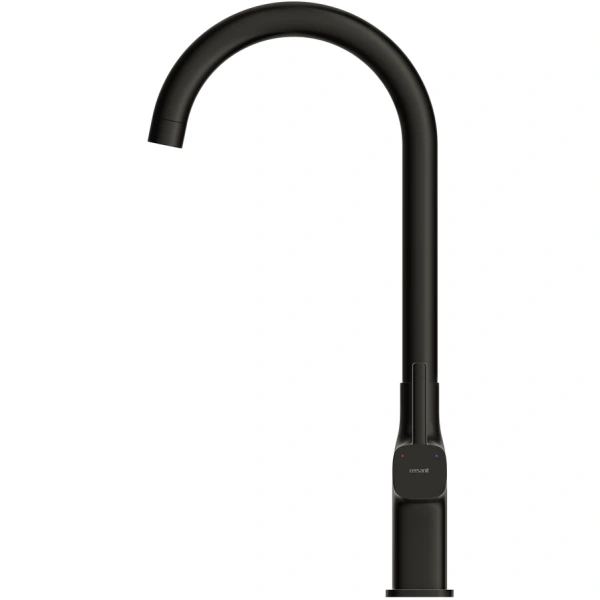 смеситель для кухни cersanit elio a68261 черный матовый