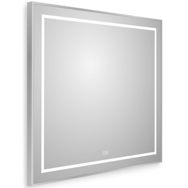 зеркало belbagno kraft 90 spc-kraft-900-800-led-tch-warm с подсветкой сатин с сенсорным выключателем и подогревом