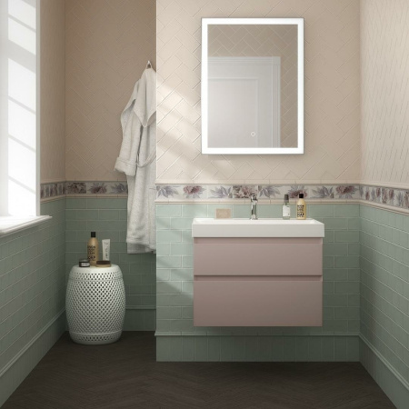раковина kerama marazzi cubo 70 cu.wb.70 белая глянцевая