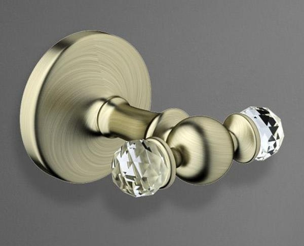 Крючок для полотенца Art&Max Antic Crystal AM-E-2686SJ-Br бронза
