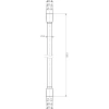 душевой шланг cezares czr-fmd-150-nop черный матовый