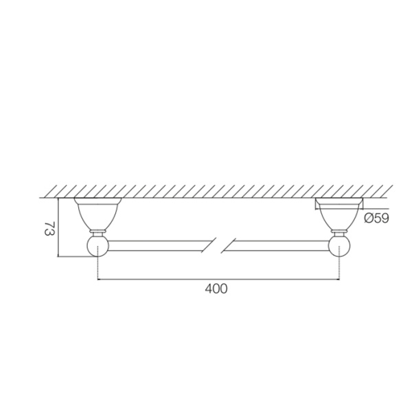 Полотенцедержатель 40 см FIMA|Carlo Frattini Accessori F6040/40OR подвесной, золото