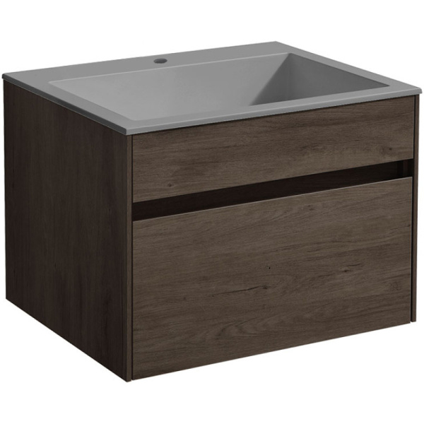 тумба темный дуб 59,2 см vincea chiara vmc-2c600ro