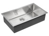 кухонная мойка paulmark next 74 uni pm217444-bs, цвет нержавеющая сталь