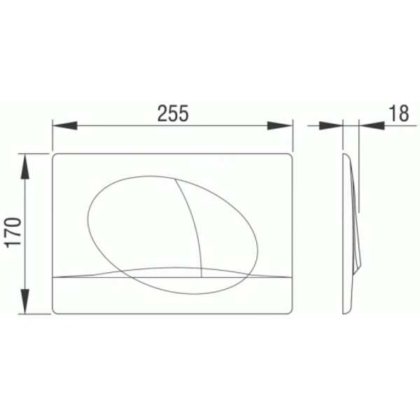 кнопка для инсталляции pestan play 40006359 цвет матовый хром