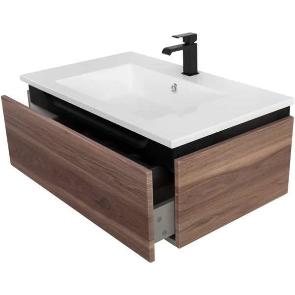 тумба под раковину cezares slider 80 slider-800-1c-so-na-p подвесная орех дымчатый