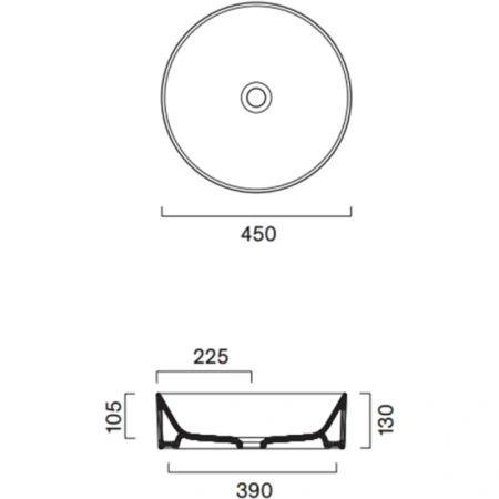 раковина-чаша catalano zero 0123450001 45x45 см, накладная, белый глянец раковина-чаша catalano zero 0123450001 45x45 см, накладная, белый глянец