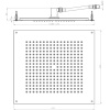 верхний душ bossini dream cube h38459.073 черный матовый