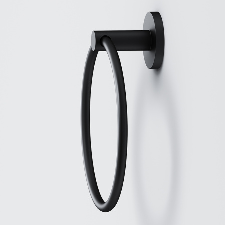 кольцо для полотенец am.pm x-joy a85a34422 черное матовое