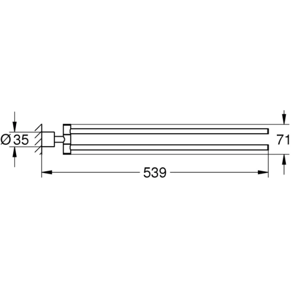 Полотенцедержатель 53,9 см Grohe Atrio New 40308003