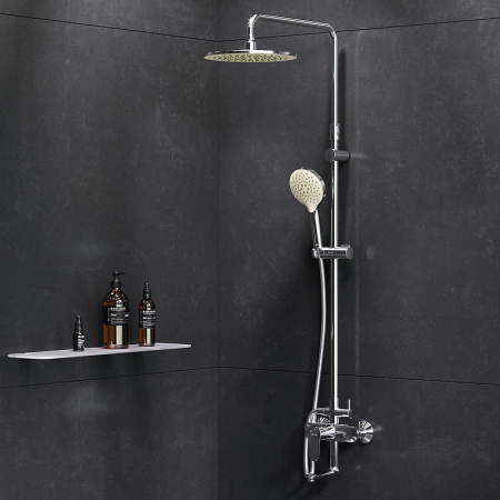 душевая система am.pm like f0780964 серый металлик