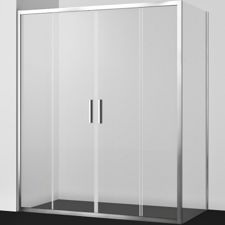 Душевой уголок WasserKRAFT Lippe 160×90 45S51 профиль серебристый, стекло прозрачное