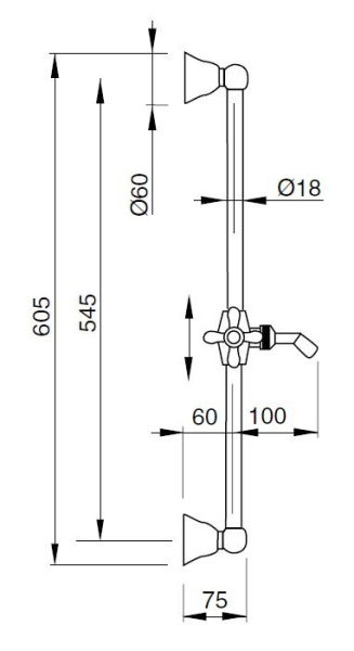 душевой гарнитур cezares lord-sd-01-bi хром