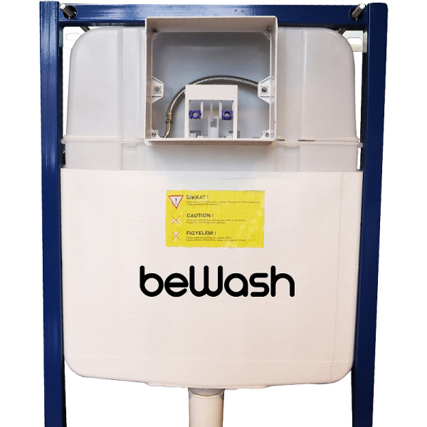 инсталляция bewash bw74 k500rzvp0300mkk00000 для унитаза, с клавишей смыва хром матовый