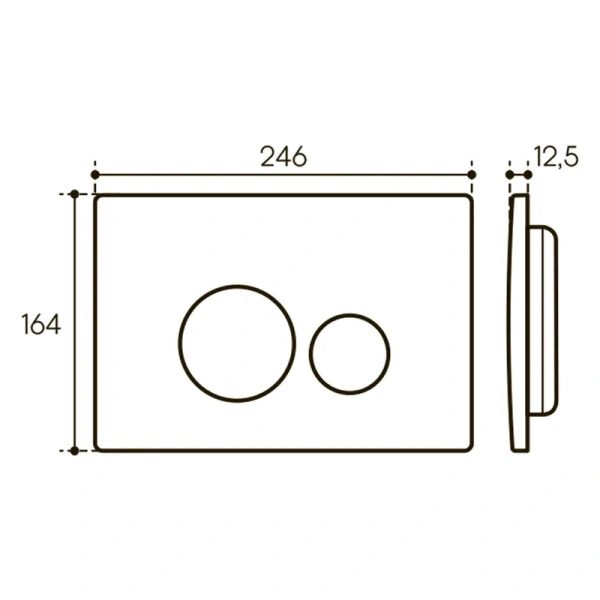 кнопка aqueduto circulo novo cir0240