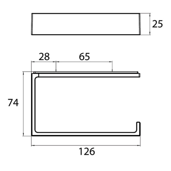 Держатель туалетной бумаги Emco Liaison 1800 001 02 Хром