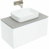 тумба под раковину allen brau infinity 85 1.21002.wm подвесная белая матовая