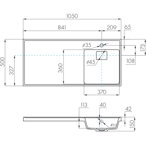 раковина aquaton лондри 105 r 1a72223klh010 на стиральную машину, белая