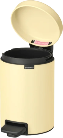 мусорное ведро brabantia newicon 233760 3 л, ванильно-желтое