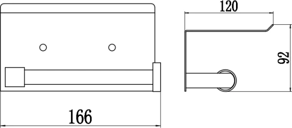 Держатель туалетной бумаги Savol S-00AK56 с полкой для телефона, хром Держатель туалетной бумаги Savol S-00AK56 с полкой для телефона, хром