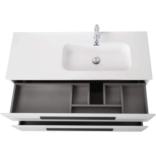 тумба под раковину cezares eco-cer-n 120 r eco-cer-n-1200-2c-so-bl-r подвесная bianco lucido без ручек