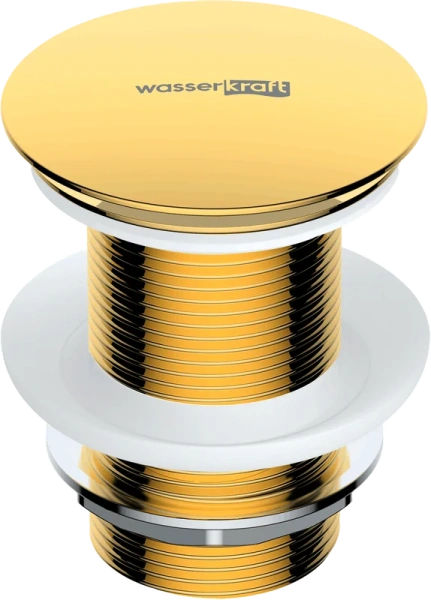 Донный клапан WasserKRAFT A248 клик клак, золото
