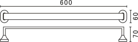 полотенцедержатель art&max ovale am-e-4024b