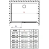 душевая дверь radaway idea dwj 140 right 387018-01-01r прозрачное