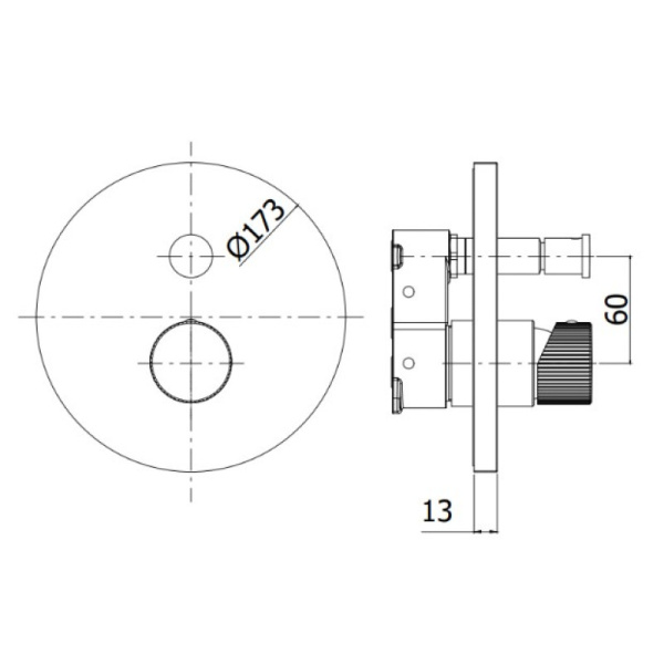 смеситель paffoni jo jobox015cr для ванны и душа, встраиваемый, с внутренней частью, хром глянцевый