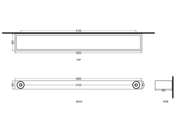 Полотенцедержатель 45 Cielo ACPR45 CR цвет Хром