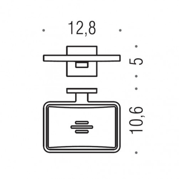 Мыльница подвесная Colombo Design Basic Q B3781.NM, черный матовый