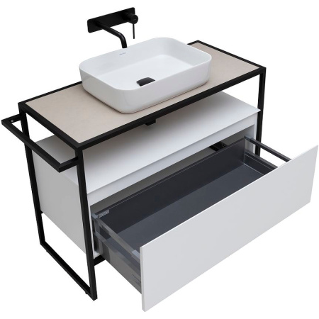 тумба под раковину allen brau priority 100 1.31003.wm белая матовая