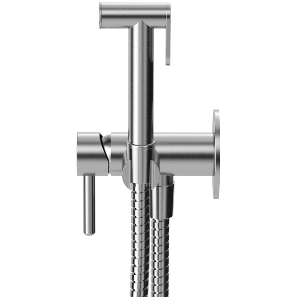 гигиенический душ со смесителем whitecross y brushed nickel sysybi2nib брашированный никель