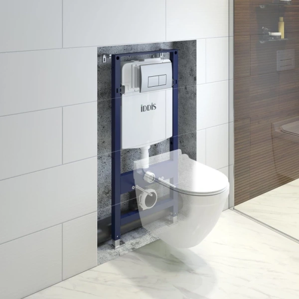 система инсталляции для унитазов iddis optima home oph00gci32k с кнопкой смыва цвет хром