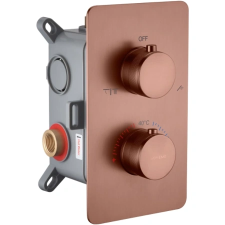 Термостат для ванны Boheme Cell 134-2-BRB встраиваемый, бронза матовая