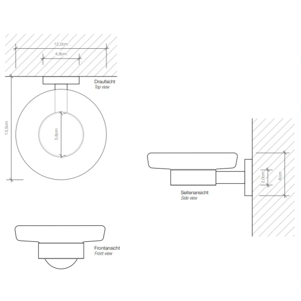 Мыльница Decor Walther Basic 0530700 цвет хром