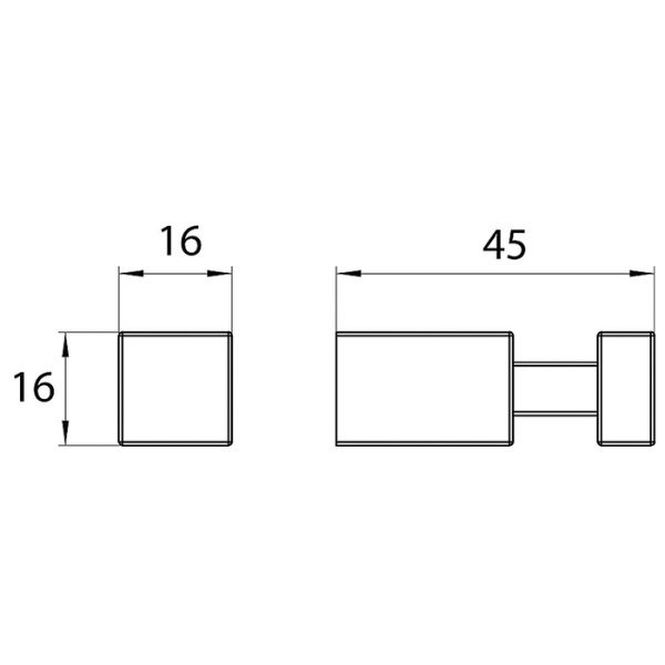 Emco Emco Cue Крючок, цвет: хром