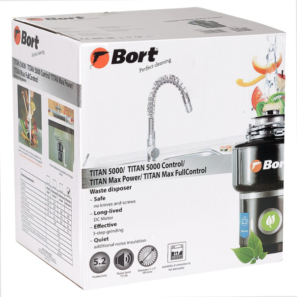 измельчитель пищевых отходов bort titan max power (93410266)