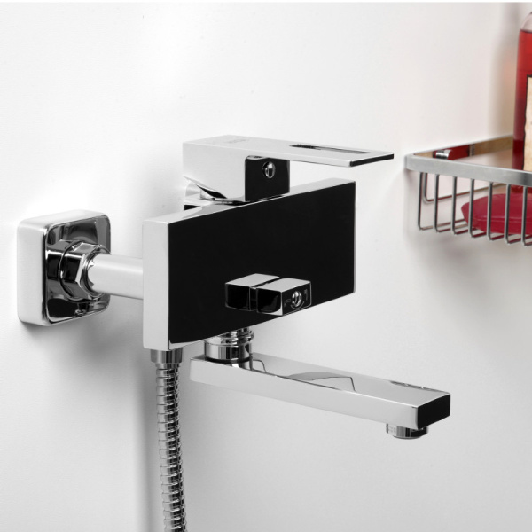смеситель wasserkraft alme 1501 для ванны с душем, цвет хром