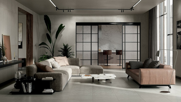 Керамическая плитка Kerama Marazzi Монсеррат серый светлый матовый обрезной 14043R настенная 40х120 см