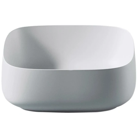 Раковина ArtCeram Cognac Quadro COL007 05 00 накладная, без отв., без перелива, на столешницу, Saniglaze, 46x41xh15.5 см, матовый белый