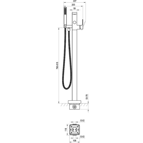 внутренняя часть для смесителя ravak r-box rb 07a.50 x070427 g 1/2