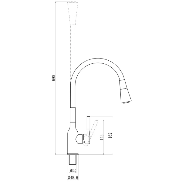 смеситель для кухни savol s-2804am04