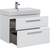 тумба под раковину aquanet nova 75 242262 подвесная белый глянец