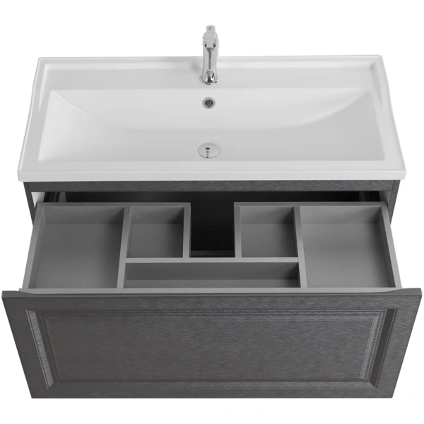 тумба под раковину cezares giubileo 100 giubileo-n-100-1c-so-tit-p подвесная титан