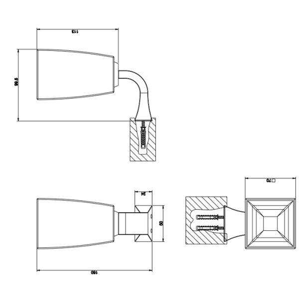 Стакан для зубных щеток Gessi Mimi 33208#031