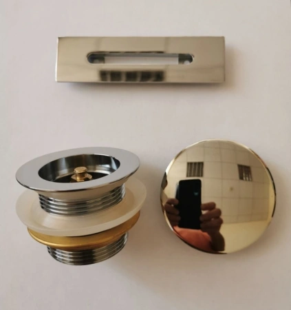 накладки сменные на слив-перелив esbano esvadsmg matt gold