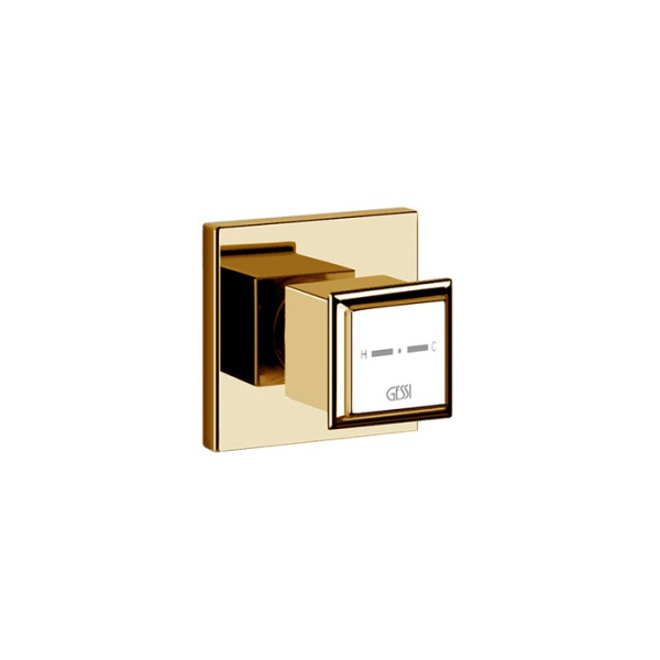 Вентиль запорный Gessi Eleganza 46265#087 внешняя часть, цвет Gold CCP Brushed