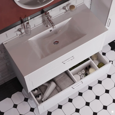 тумба с раковиной iddis oxford 100 oxf10w1i95k белая