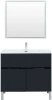 тумба под раковину aquanet алвита new 90 1 ящик, 2 дверцы, антрацит, 00303911